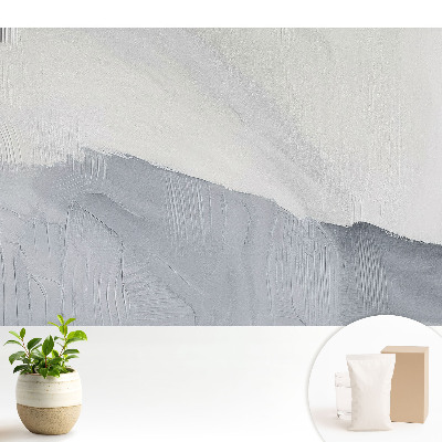 Tapeta do obývačky s jemnou abstrakciou v odtieni sivej