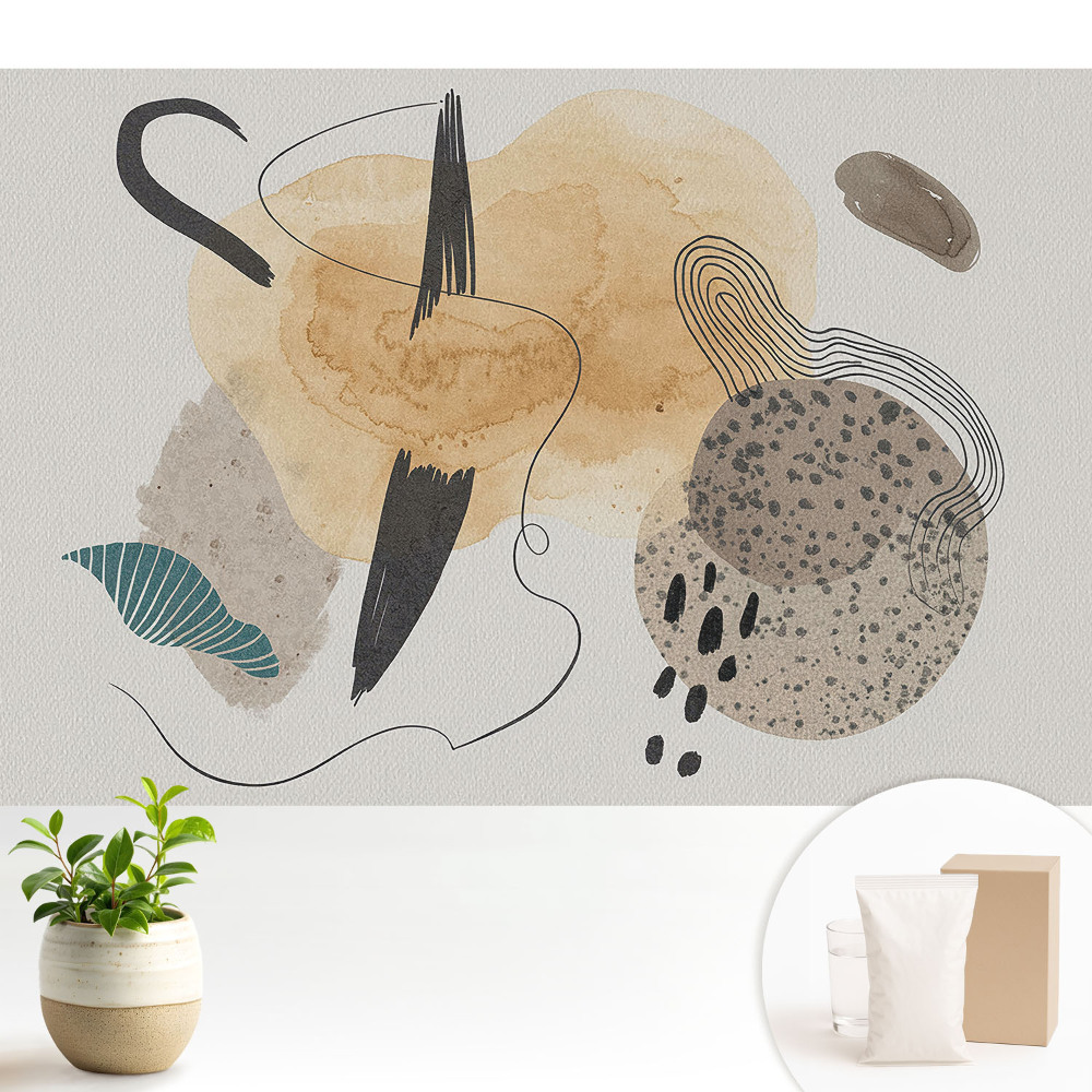 Tapeta do obývačky Farebné abstraktné moderné formy