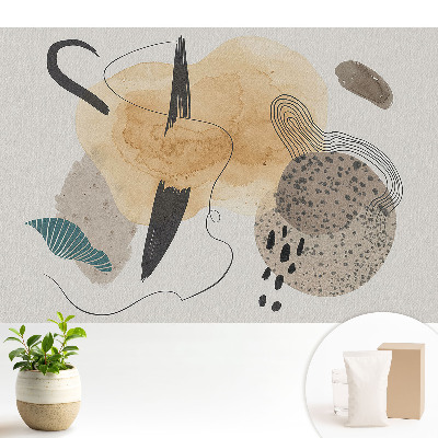 Tapeta do obývačky s farebnými abstraktnými modernými motívmi