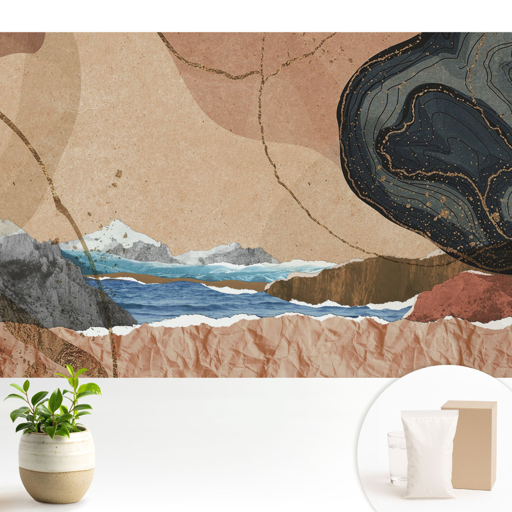 Tapeta na stenu Farebná krajina pevniny a mora