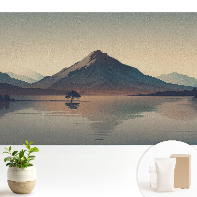 Luxusná tapeta Horská panoráma harmónia vody