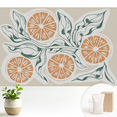 Tapeta na stenu Citrus a listy v harmónii
