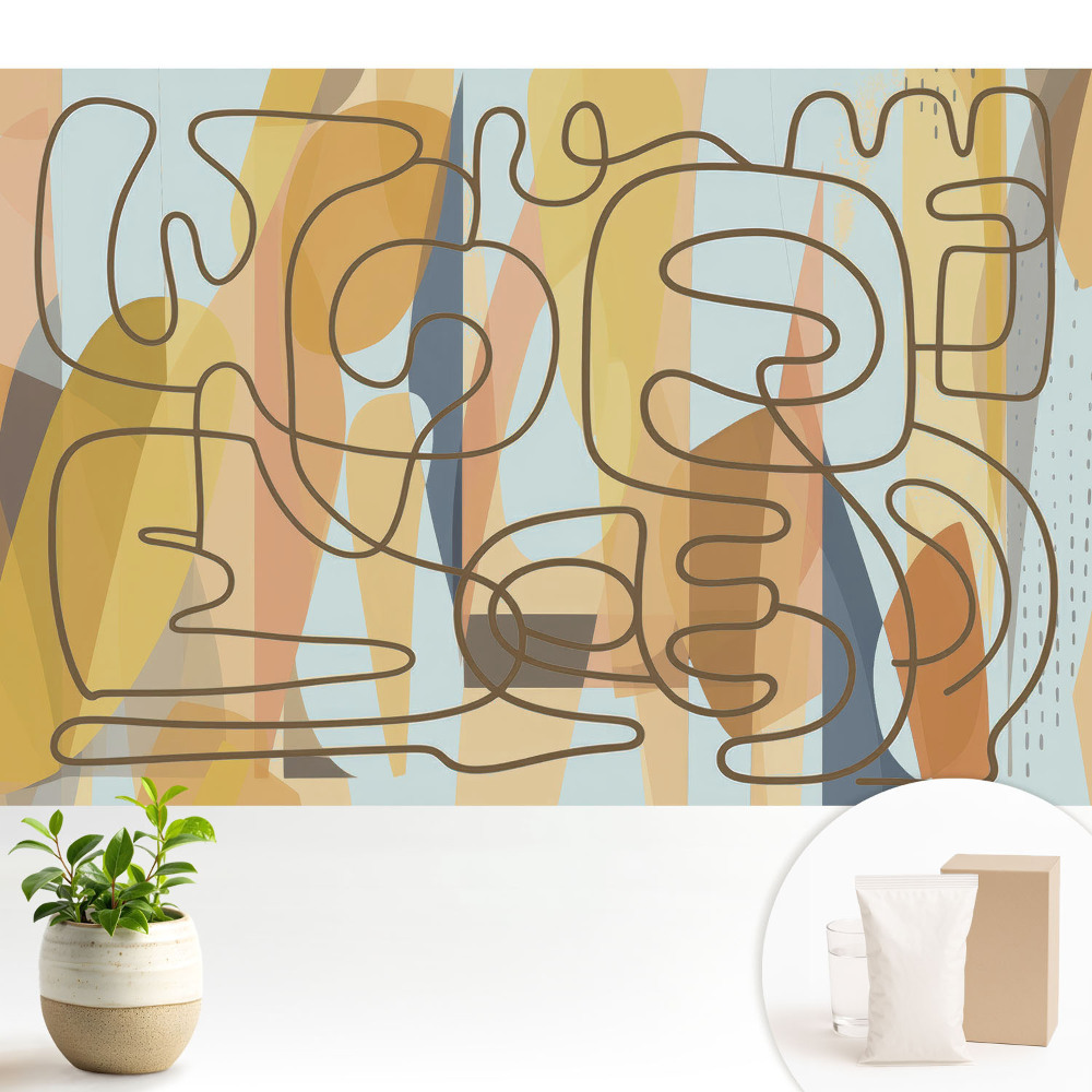 Luxusná tapeta Abstraktné čiary a farby