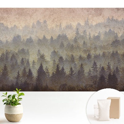 Luxusná tapeta Atmosférické lesy zahalené v hmle