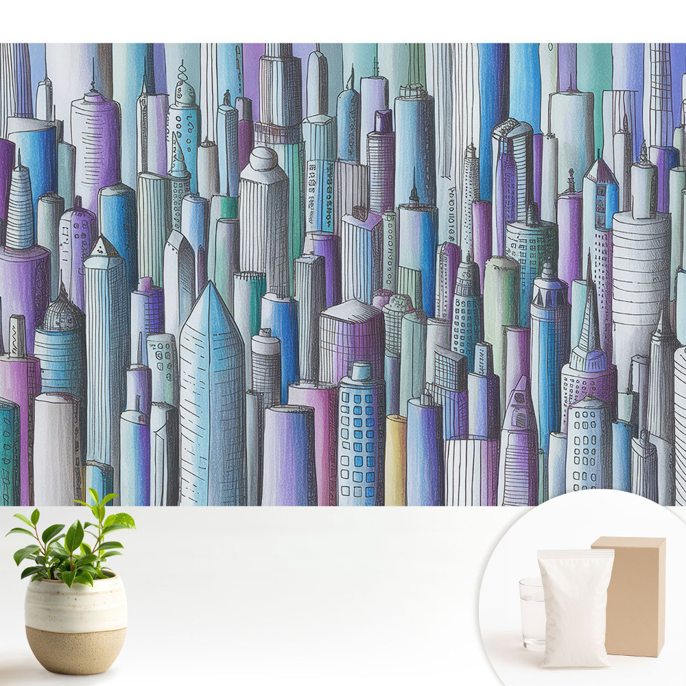 Tapeta Farebné mrakodrapy metropoly