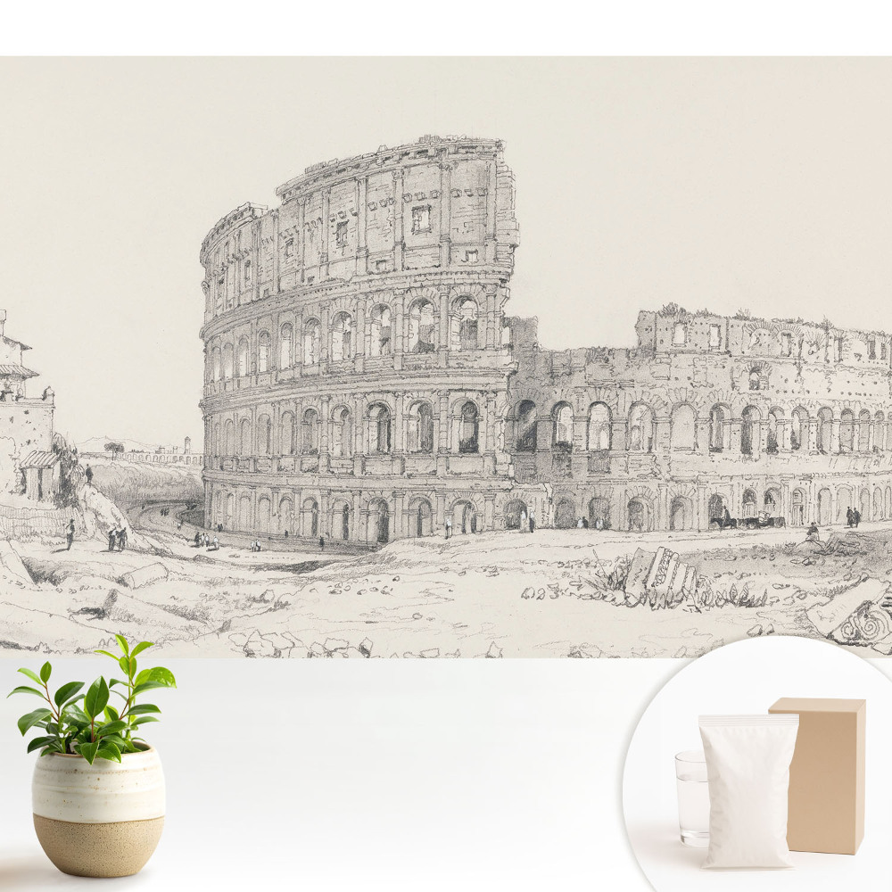 Tapeta do obývačky Klasická architektúra s jemným prístupom