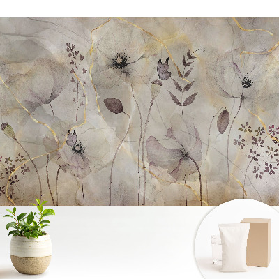 Tapeta do obývačky Rustikálne kvety s nádychom elegancie