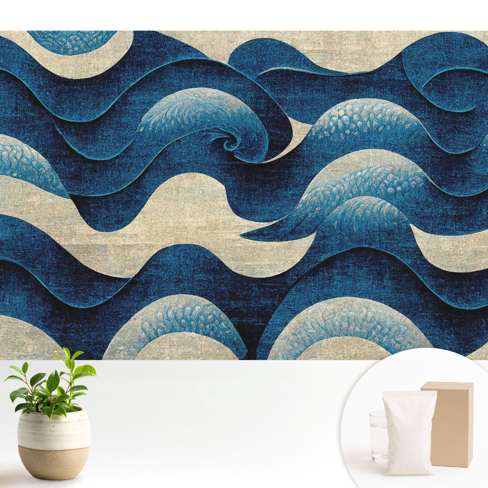 Luxusná tapeta Harmonický vzor abstraktných vĺn