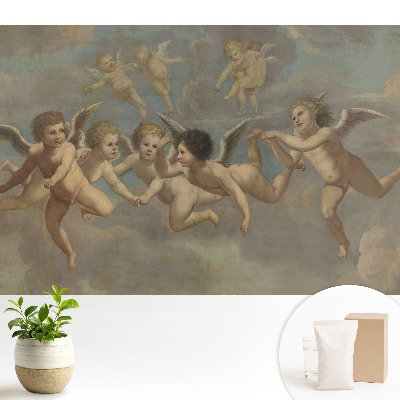 Tapeta na stenu Nebeské putti v oblakoch