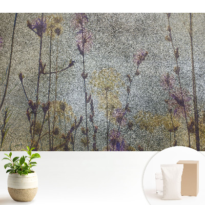 Tapeta do obývačky s motívom éterických divokých kvetov