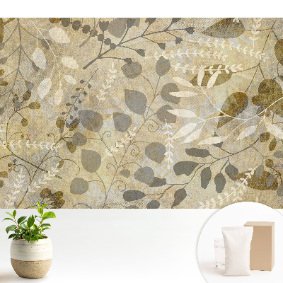 Tapeta na stenu s rastlinným vzorom pre útulnú atmosféru