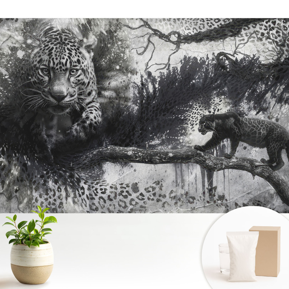 Tapeta na stenu Dynamika rozptylu umeleckých leopardov