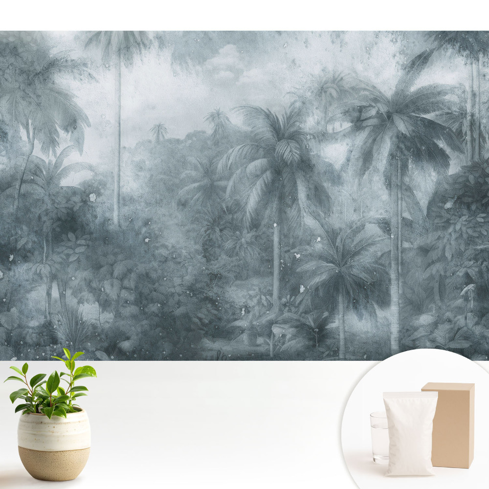 Tapeta do obývačky Exotická džungľa v klasickom štýle