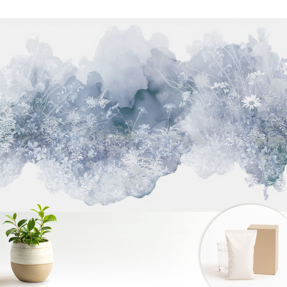 Luxusná tapeta Kvety v pastelových farbách