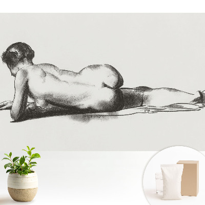 Tapeta na stenu s motívom klasickej elegancie ženskej siluety