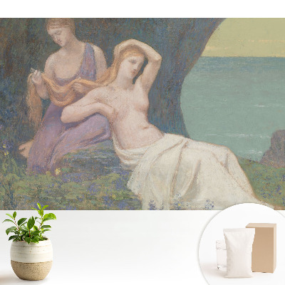 Tapeta na stenu s motívom žien na pláži