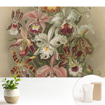 Luxusná tapeta Harmónia prírody s exotickými kvetmi