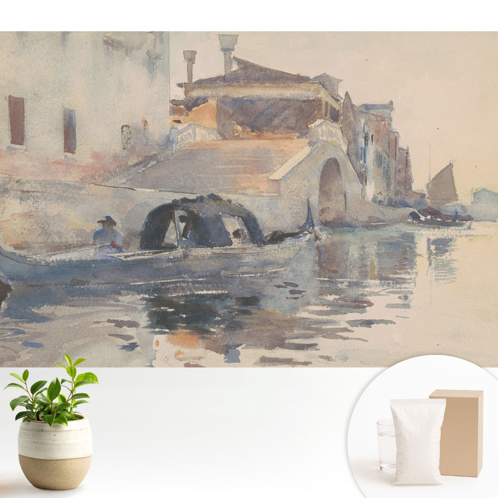 Tapeta Akvarelová scenéria Benátky harmónia vody