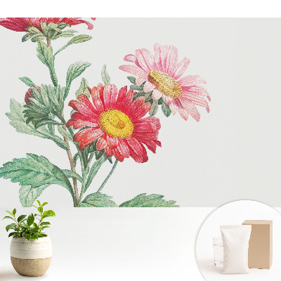 Tapeta na stenu s jemnými kvetinovými motívmi v klasickom štýle