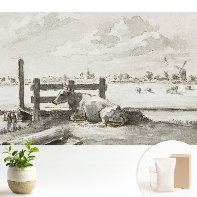 Tapeta do obývačky Idylická krajina v klasickom štýle