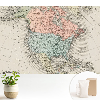 Luxusná tapeta s klasickou mapou Severnej Ameriky