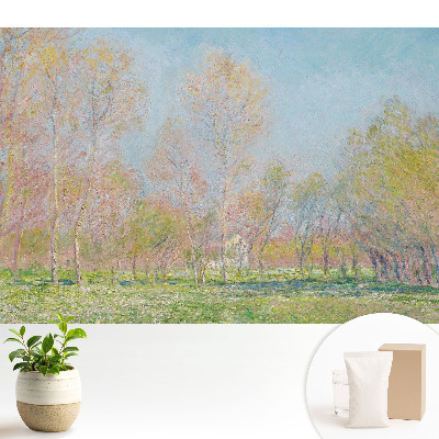 Tapeta do obývačky s impresionistickým motívom jarného parku