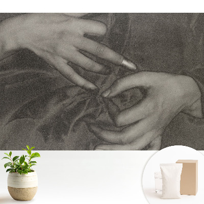Tapeta na stenu s motívom harmonických rúk na mieru vyrobená z kvalitného materiálu