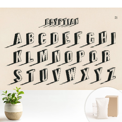 Tapeta na stenu Štylizovaná retro abeceda