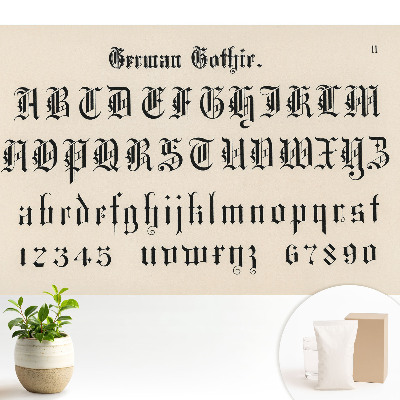 Tapeta Gotická abeceda elegantná a dekoratívna