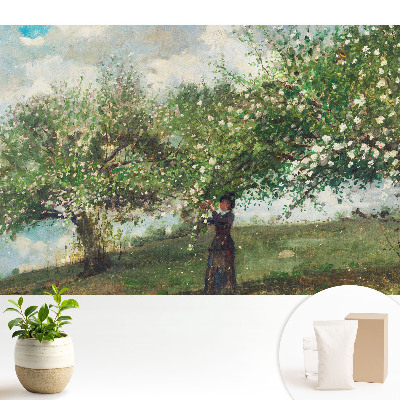 Luxusná tapeta s motívom stromu a ženy