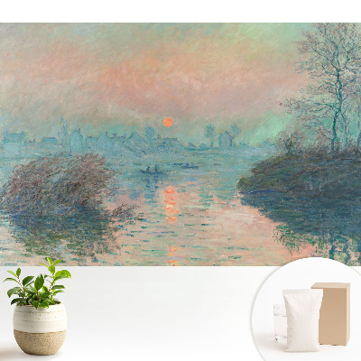 Tapeta s motívom romantickej krajiny pri západe slnka