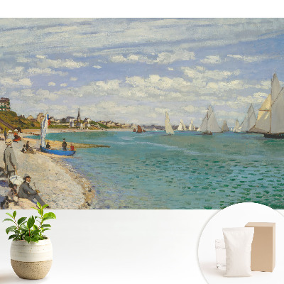 Tapeta do obývačky Impresionistická pláž s morskou krajinou