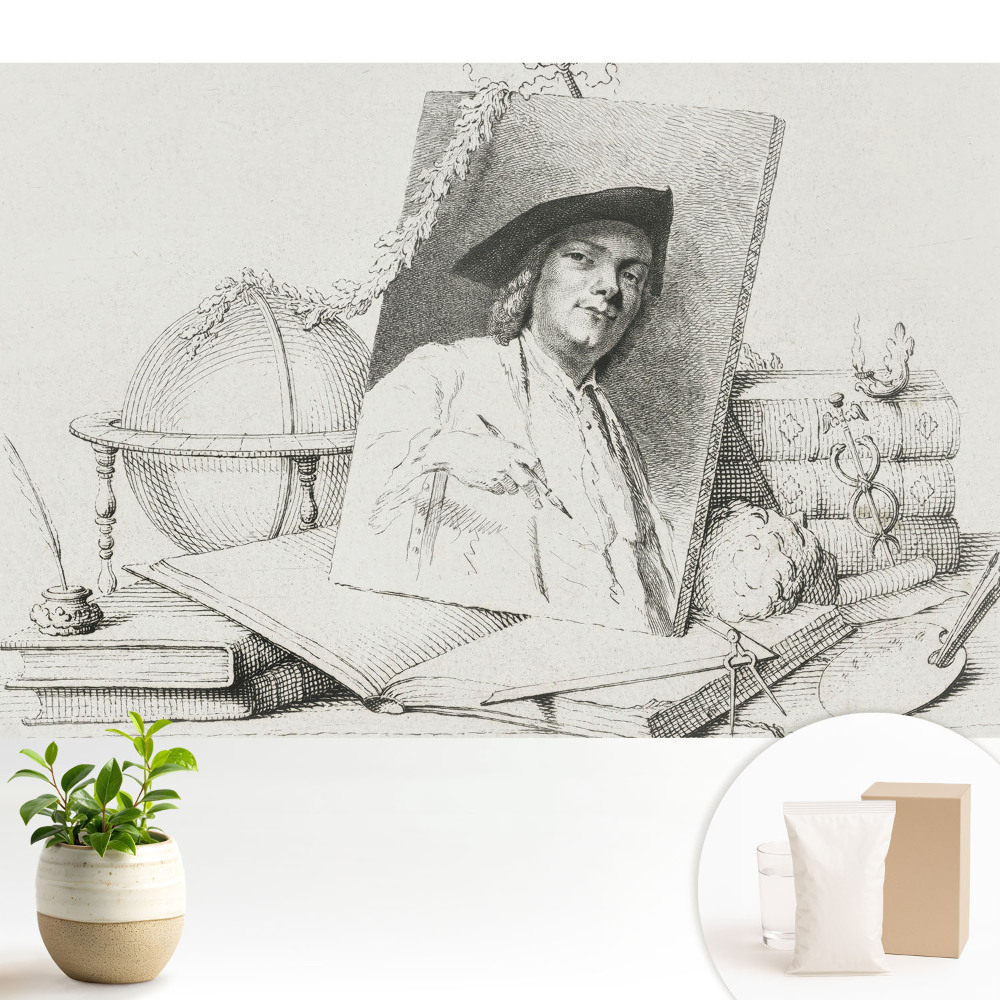 Tapeta do obývačky Klasická portrétna ilustrácia