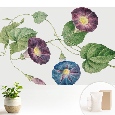 Tapeta na stenu s jemnými botanickými kvetinovými motívmi