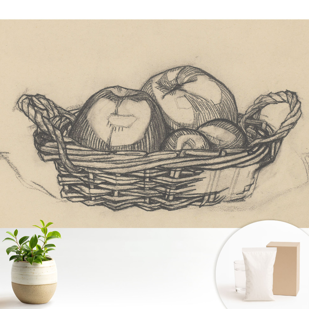 Tapeta Klasická kresba ovocného koša