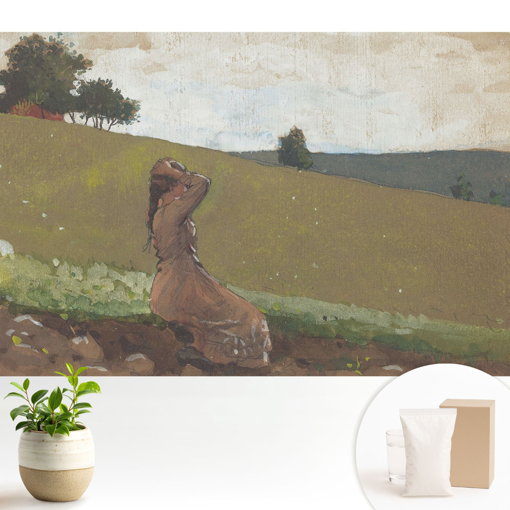 Luxusná tapeta Idylická žena na kopci