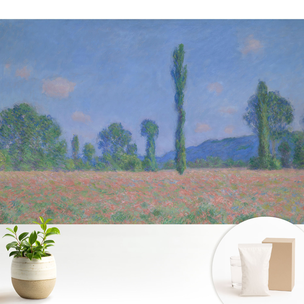 Tapeta do obývačky Impresionistická krajina s topoľmi