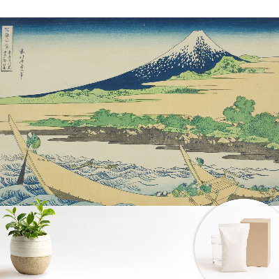 Tapeta do obývačky s atmosférickou panorámou a motívom loďok