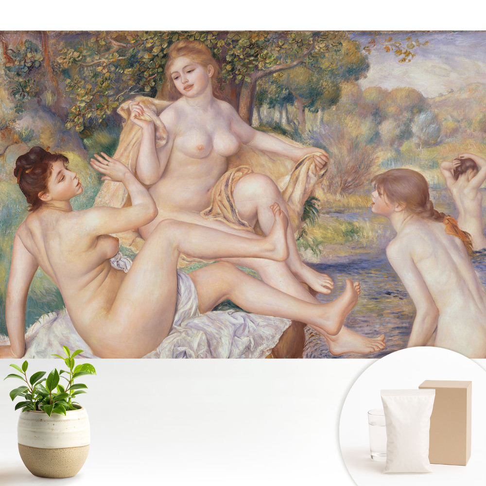 Tapeta do obývačky Scéna pri vode plná ženskosti a pokoja