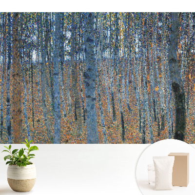 Luxusná tapeta s motívom brezy v štýle impresionizmu s názvom „Mysticizmus Harmónia