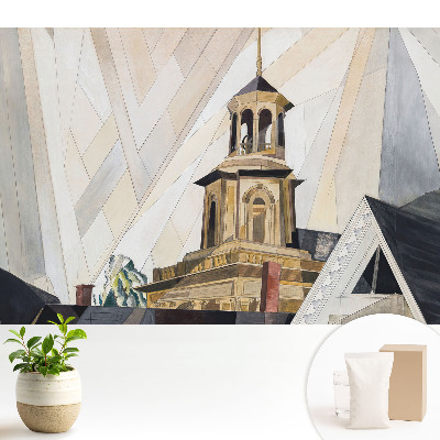 Tapeta s abstraktným motívom architektonickej veže