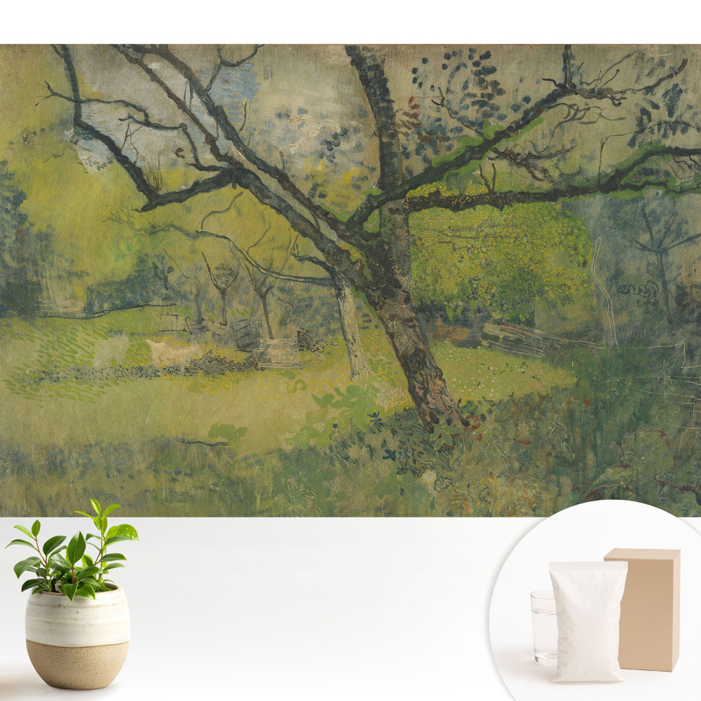 Tapeta na stenu Malebná krajina s centrálnym stromom