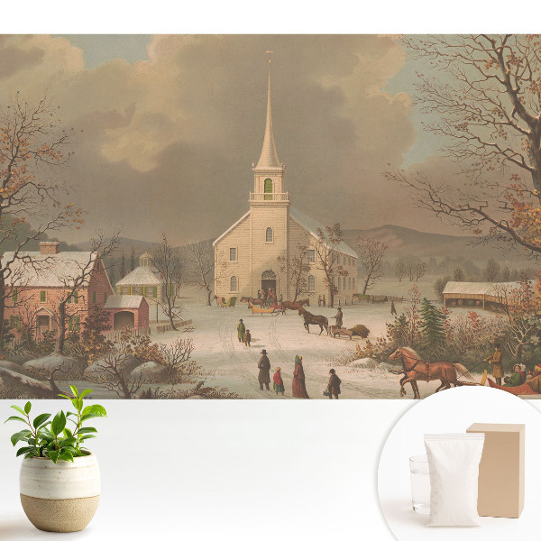 Tapeta na stenu Zimná žánrová scéna