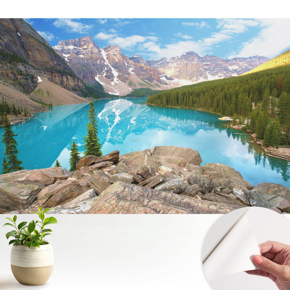 Luxusná tapeta Horská panoráma jazera