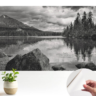 Luxusná tapeta horská krajina, jazero, stromy