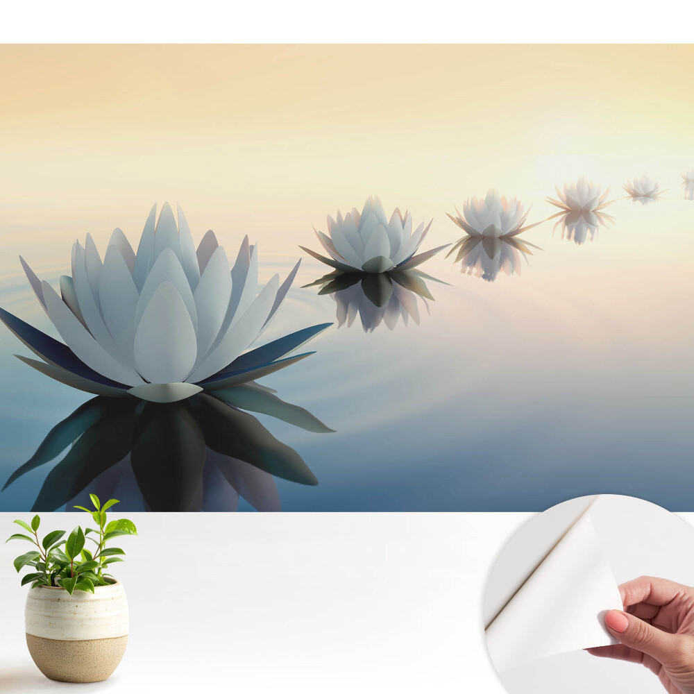 Tapeta do obývačky Lotosy na vode