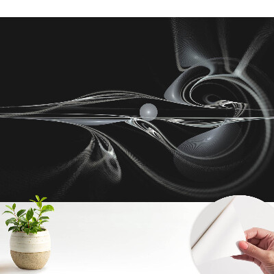 Tapeta do obývačky s moderným abstraktným vzorom plynulých liniek