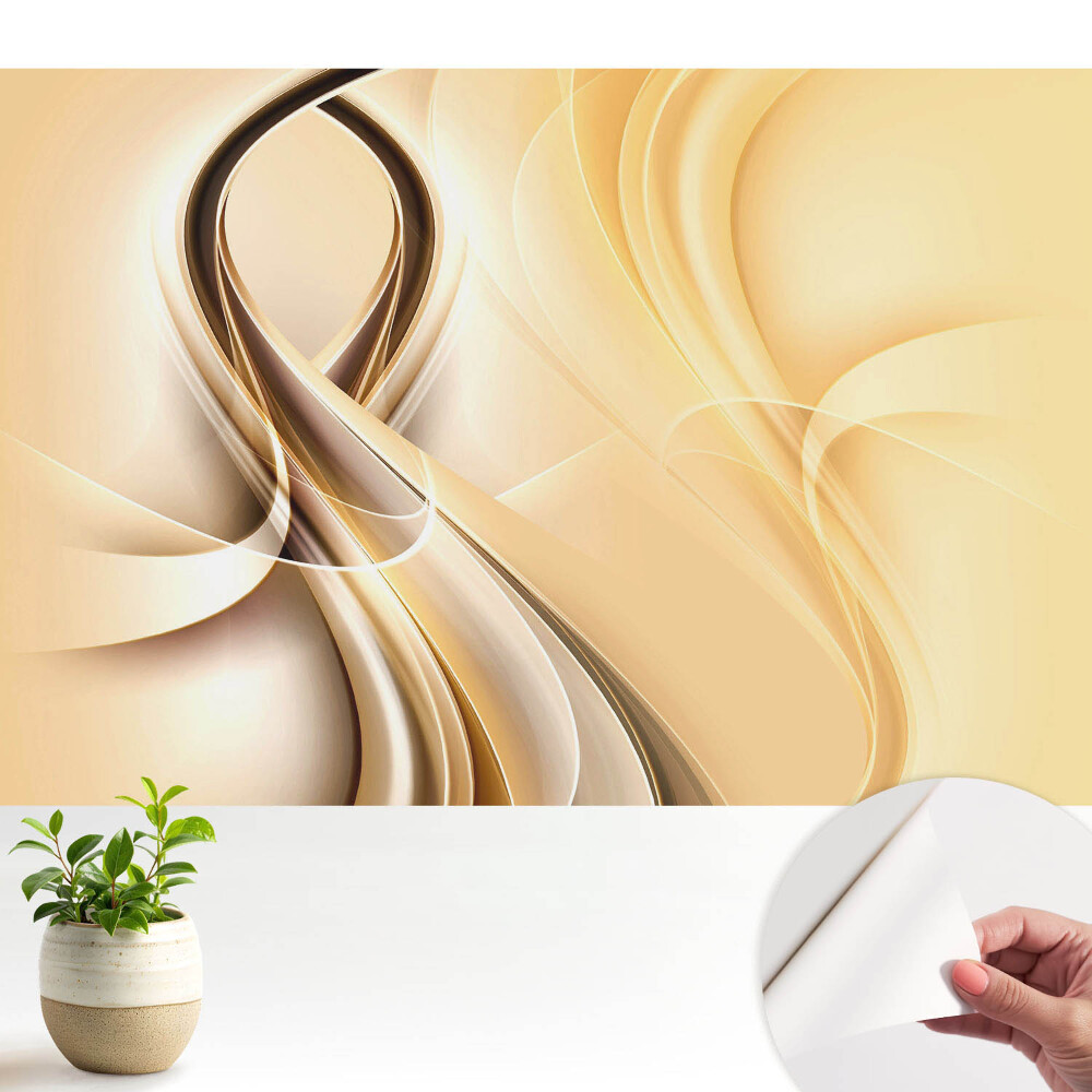 Tapeta Elegantná abstrakcia v teplých odtieňoch