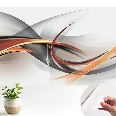 Tapeta na stenu samolepiaca s energickou abstrakciou moderných tvarov