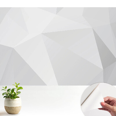 Tapeta do obývačky Sivé geometrické tvary elegancia modernosť